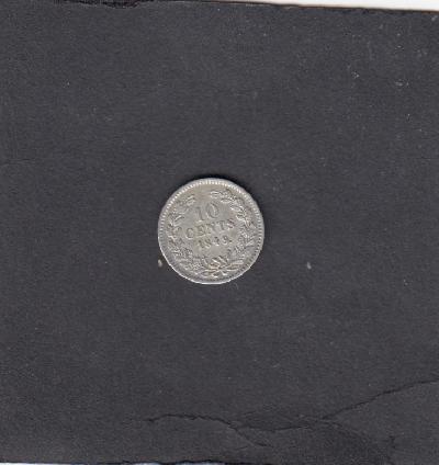 Beschrijving: 10 Cent WILLEM II